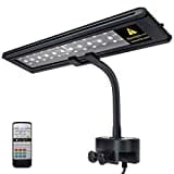 IREENUO LED Aquarium Beleuchtung, Aquarium Klemmleuchte mit Fernbedienung, Aquariumlampe für Reef Coral und Wasserpflanzen (61cm, 20W)