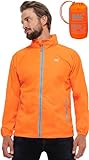 Mac in a Sac Herren Origin II - Waterproof Packable Jacket Regenjacke, Neon Orange, L