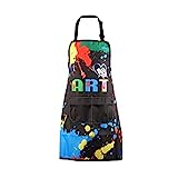 BNQL Malerei Künstler Schürze mit Taschen Künstler Maler Geschenke Kunstliebhaber Geschenk für Kunstlehrer Schürze Maler Schürze, Love Art Schürze, L