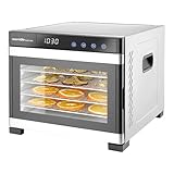 SousVideTools Dörrautomat Hendi mit 6 Ebenen, aus Edelstahl, Touchpanel mit Timer und Thermostatkontrolle, Industrie-Dörrautomat, ideal zum Dörren von Obst, Fleisch und Gemüse (229033)