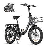 ENGWE E-Bike Klapprad Elektrofahrrad mit 20 Zoll Fat Tire, 15.6Ah Lithium-Akku für Lange Reichweite bis 140KM, 7-Gang-All-Terrain Ebike Herren für MTB, Strand & Schnee