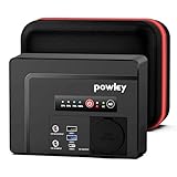 Powkey Powerbank mit Steckdose 26400mAh/97.68Wh Tragbare Powerstation mit 100W/230V AC Ausgang, 12V DC, PD 65W USB C Externer Akku für Camping Tablet Handy