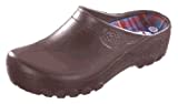 Alpro Jolly Fashion Clog Damen Clogs PU, Braun, Größe 40 mit normalem Fußbett