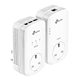 TP-Link TL-PA8033PKIT AV1300 3-Port Gigabit-Passthrough-2x2-MIMO-Powerline Adapter Starter Kit, Keine Konfiguration erforderlich, UK-Stecker