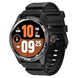 TicWatch Atlas Smartwatch für Männer Android Wear OS Smart Watch Outdoor 90 Std. Akku 110+ Trainingsmodi Heatmap Sturzerkennung Gesundheits- und Fitnesstracker 5 ATM GPS-Kompass Nur Android-kompatibel