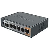 Mikrotik hEX S Ethernet-Router, 10, 100,1000 MBit/s, 10/100/1000Base-T(X), Schwarz, 256 MB, 11 W, DC