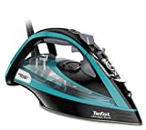 Tefal Dampfbügeleisen Ultimate Pure, 3200 W, Micro-Calc-Filter, Durilium Airglide Autoclean-Bügelsohle, Automatische Abschaltung, ‎ ‎0,35 Liter Wassertank, Made in France, schwarz/türkis, FV9844