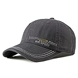 YAMEE Baseball Cap Denim Herren,Basecap Unisex Vintage Baseballmütze Sportkappe Verstellbar,Baseballkappen Herren Sonnenhut für Outdoor-Aktivitäten Angeln,Camping