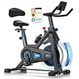 DMASUN Heimtrainer Fahrrad mit Magnetischem Widerstand, Leises Hometrainer Fahrrad, App Kompatibel mit Kinomap & Zwift, Ergometer Heimtrainer für Kardio-Training zu Hause, Bis 160 Kg Belastbar