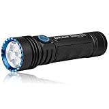 OLIGHT Seeker 3 Pro LED Taschenlampe 4200 Lumen 250 Meter Extrem Hell Taschenlampe mit 5 Beleuchtungsmodi, bis zu 15 Tage USB Wiederaufladbare Starke Taschenlampe für Camping, Abenteuer(Schwarz)