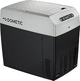 DOMETIC TropiCool TCX 21 - tragbare elektrische Kühlbox, 20 Liter, 12/24 V und 230 V für Auto, Lkw, Boot, Reisemobil und Steckdose, Grau