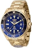 Invicta Grand Diver 45819 Herren Uhr - Wasserdicht - Analog - Automatikuhr - Edelstahl mit blauen zifferblat - 47mm