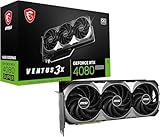 MSI GeForce RTX 4080 SUPER 16G Ventus 3X OC Grafikkarte - NVIDIA RTX 4080 GPU, 16GB GDDR6X (23Gbps/256-bit), PCIe 4.0, 3X TORX Fan 4.0, HDMI 2.1a, DisplayPort 1.4a