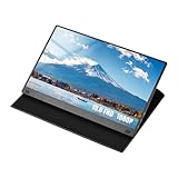 SYNCO Portable Monitor 15,6 Zoll-Monitor 1080P-IPS-Bildschirm, integrierte Dual-Lautsprecher mit Smart Cover, USB-/Typ-C-Anschlüssen, externer Monitor für Laptop, PC, Kamera, Smartphone