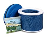 Bivvy Loo Tragbare Camping WC -Campingtoilette - Festival WC - Angeln Toilette - Outdoor Camping WC - Falten weg Wohnung - Unterstützt über 150kg - Camping Toilette - Portable Toilette (Blue)