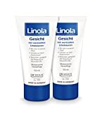 Linola Gesicht - 2 x 50 ml | Gesichtscreme bei trockener, empfindlicher und zu Neurodermitis neigender Haut | Medizinische Gesichtspflege ohne Mikroplastik