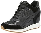 Geox Damen D NYDAME A Platform, Black, 39 EU