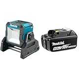 Makita ML003G LED-Baustrahler 18V-40V max. & 197280-8 Akku-BL1850B Li 18V 5Ah