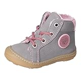 RICOSTA Mädchen Winterstiefel Georgie, Kinder Lauflernschuhe, Weite: Mittel, lose Einlage, terracare, Outdoor-Kinderschuhe, Graphit/rosa (450), 23 EU