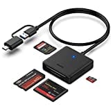 Speicherkartenleser, BENFEI 4 in 1 USB USB-C auf SD Micro SD MS CF Kartenleser Adapter