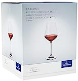 Villeroy & Boch – La Divina Rotweinglas Set 4 teilig Klar, Spülmaschinenfest, Weingläser, Rotwein, Gläser Wein, Kelch Glas, Wassergläser Mit Stiel, Glas Set, Weinglasset, Weinglas Set, Kristallglas