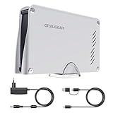 GRAUGEAR 8TB Externe Festplatte im Aluminiumgehäuse für PS5, PS5 Slim, 3,5 Zoll HDD, USB-C, Schnelle Datenübertragung, Formatiert für PS5/PS4, Ideal für Gaming und Speicherplatz