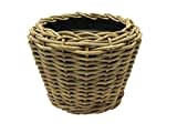 Van der Leeden Drypot® Pflanzkübel Rattan grau, D68 x H52 cm