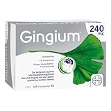 Gingium® 240 mg Filmtabletten 120 St: Bei Vergesslichkeit frühzeitig handeln* - pflanzlich & gut verträglich