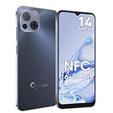 CWOWDEFU S18 Android 14 Smartphone 16GB+256GB/1TB erweiterbares Handy ohne Vertrag, Octa Core 6.58" FHD+, 24MP+48MP Kamera 5000mAh, 4G dual SIM simlock-Free Handy, Fingerprint/Face ID/GPS/NFC, grau