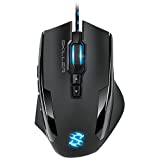 Sharkoon Skiller SGM1 Gaming Maus mit Makrotasten (10800 DPI, RGB-Beleuchtung, 12 Tasten, Weight-Tuning-System und Software) schwarz