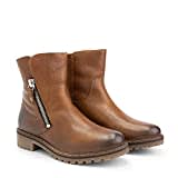 Travelin' Damen Vartae Lady Boot ankle Country Leder stiefeletten elegant - Cognac 38