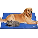 GoStock Kühlmatte für Hunde, Kühlmatte für Haustiere Ungiftiges Gel-Selbstkühlende Matte für Hunde und Katzen, Pet Cooling Mat Hund Cooler Pad für Kisten, Zwinger und Betten (90 * 60cm)