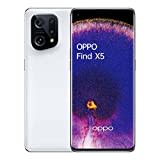 OPPO Find X5 Smartphone, 50 MP Dreifachkamera, 4.800 mAh Akku mit 80W SUPERVOOC Schnellladen, 6,55 Zoll 120 Hz AMOLED Display, Qualcomm Snapdragon 888, 8 GB Arbeitsspeicher, 256 GB Speicher, White