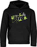 Kinder Pullover: MTB Mountain-Bike - Hoodie Kapuzenpullover Pulli Fahrrad Geschenk-e Jungen & Mädchen - Radfahrer-in Mountain Bike BMX Roller Rad Outdoor Junge Kind Sport Trikot Geburtstag (164)