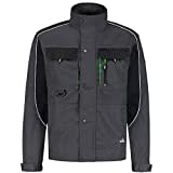 BWOLF Brave Arbeitsjacke Männer Arbeitsjacke Herren Multifunktionale Arbeitsjacke Bundjacke – Multitaschen + Multi Taschen + Ärmel mit 600D Polyester verstärkt (Grau, L)