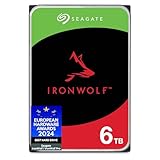 Seagate IronWolf 6 TB interne Festplatte NAS HDD, 3.5 Zoll, 5400 U/Min, 256 MB Cache, SATA 6 Gb/s, silber, inkl. 3 Jahre Rescue Service, Modellnr.: ST6000VNZ06