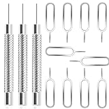 ZELHYEUU 13 Stück SIM Karte Nadel, SIM-Karten-Entfernungswerkzeug, SIM Kartenträger Auswerfer Pin Auswerfen Removal Tool, SIM-Pin Handy-Nadel, zum Öffnen und Auswerfen von Stiften