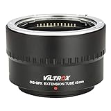 VILTROX DG-GFX 45mm Makro Verlängerungsrohr Autofokus AF Makro Verlängerungsrohr Adapterring Kompatibel mit Fuji G-Mount-Mittelformat objektiv und G-Mount-Kamera Fujifilm GFX 50S/50R