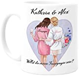 Tassenliebling® Trauzeugin Geschenk - Personalisierte Tasse mit Spruch selbst gestalten - Brautjungfer - Braut - Bridesmaid - Maid of Honor - Brautmutter