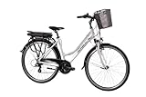 F.lli Schiano Women's E-Ride E-Bike, Korb, 28 Zoll