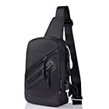 DFV mobile - Rucksack Tasche Umhängetasche Nylon kompatibel mit Ebook, Tablet und für Wiko Rakuten Mini (2019) - Schwarz