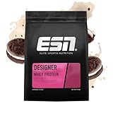 ESN Designer Whey Proteinpulver, Dark Cookies & Cream, 2 kg, bis zu 23 g Protein pro Portion, ideal zum Muskelaufbau und -erhalt, geprüfte Qualität - made in Germany