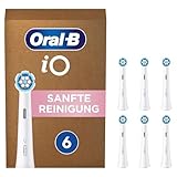 Oral-B iO Sanfte Reinigung Aufsteckbürsten für elektrische Zahnbürste, 6 Stück, sanfte Zahnreinigung, Zahnbürstenaufsatz für Oral-B iO Zahnbürsten, briefkastenfähige Verpackung