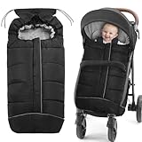 Fußsack Buggy,Fußsack Kinderwagen Winter mit Reißverschluss und Kapuze,Wasserdichter Warmes Thermo-Fleece Fusssack Buggy,Universal Fusssack Kinderwagen Baby Passend für alle Kinderwagen