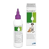 Surosolve Ohrenspülung (125 ml) – Ohrreiniger für Hunde und Katzen – entfernt Cerumen, Schmutz & überflüssiges Sekret – Katzen & Hunde Ohrreiniger für saubere und gesunde Ohren