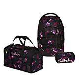 satch Pack Schulrucksack Set 3tlg. mit Sporttasche und Schlamperbox (Mystic Nights)