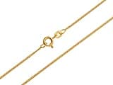 SILBERKETTEN STORE DEIN SCHMUCK ONLINE SHOP Panzerkette Gold 585 Damen 45cm I filigrane Goldkette Damen hochglanz 1mm Stärke I hochwertige Echtgold Halskette für Frauen mit Federring Verschluss