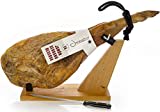 Jamonprive Serrano Schinken Reserva + Schinkenhalter + Messer 6.2 - 6.8 Kg - Spanischer Schinken