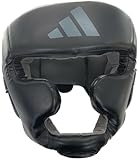 adidas Kopfschutz Speed | Optimale Stoßabsorption | Individuell anpassbar | Boxen | Kampfsport | PU Obermaterial | Eva-Schaumstoff | Schwarz