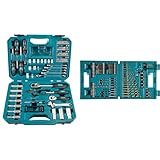 Makita E-08458 Werkzeugset 87tlg & B-49373-75-teiliges Bohrer-/Schrauben-Bit-Set